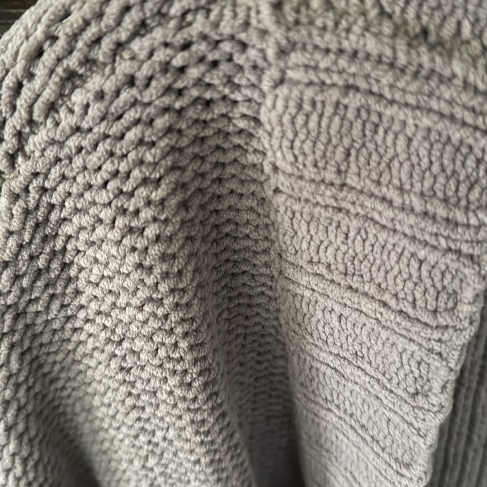 Aerie Mocha Chenille Cardigan Robe with Sash - Picture 4 of 4